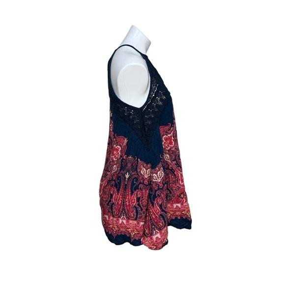 Free People Intimately Free Shea Printed Halter Mini A-Line Dress Size small - Picture 2 of 7